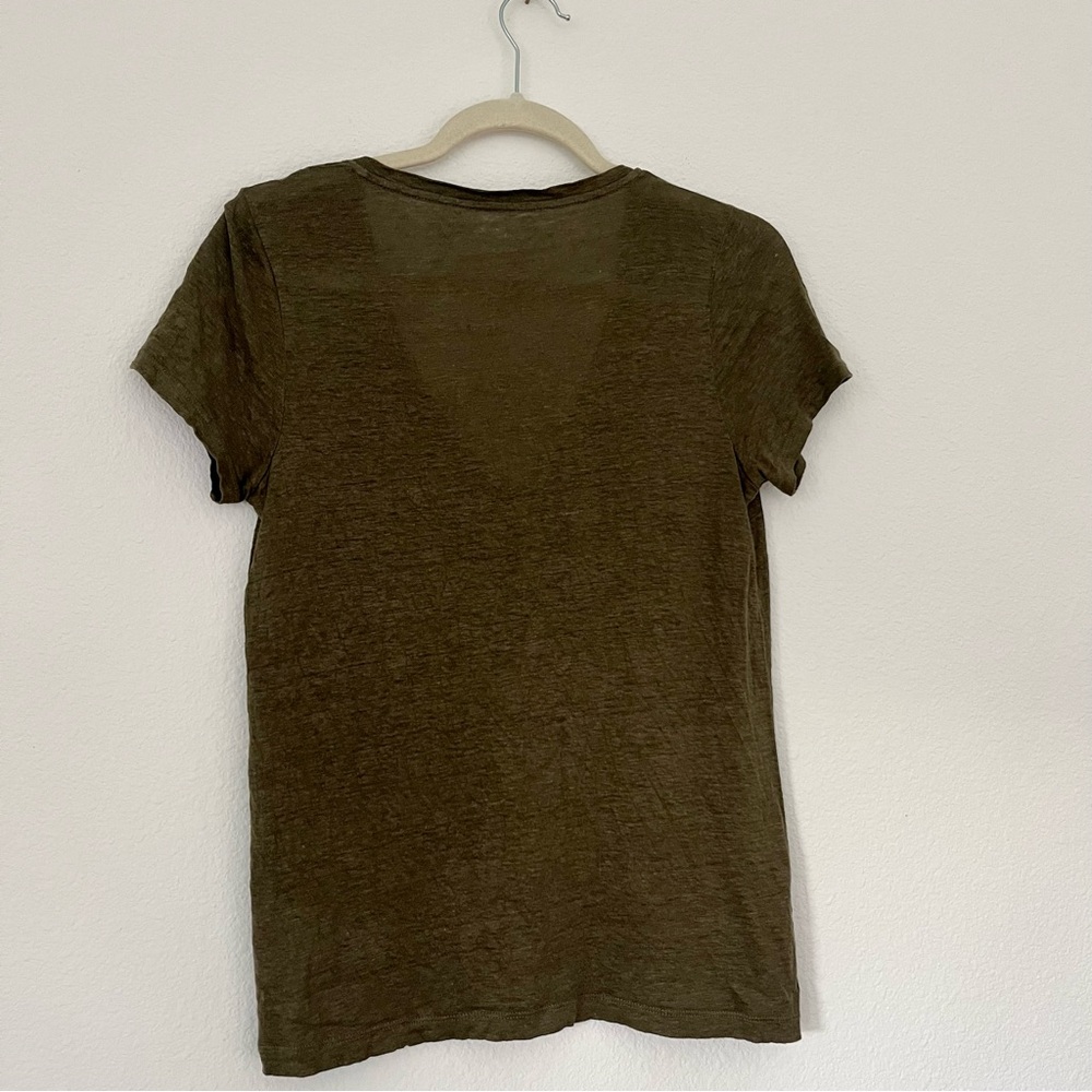 Jcrew linen v-neck tee - Picture 6 of 6